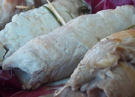 Involtini di lonza di maiale