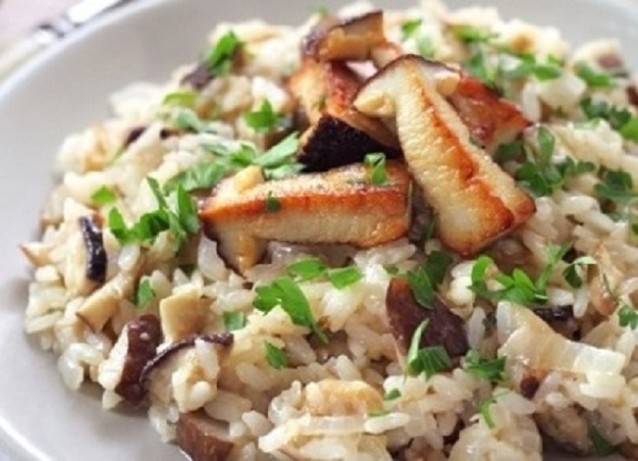 Risotto con i funghi porcini